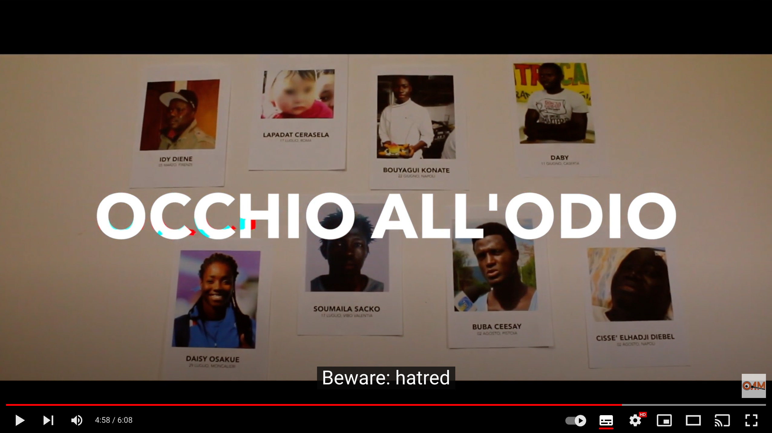 occhio all'odio