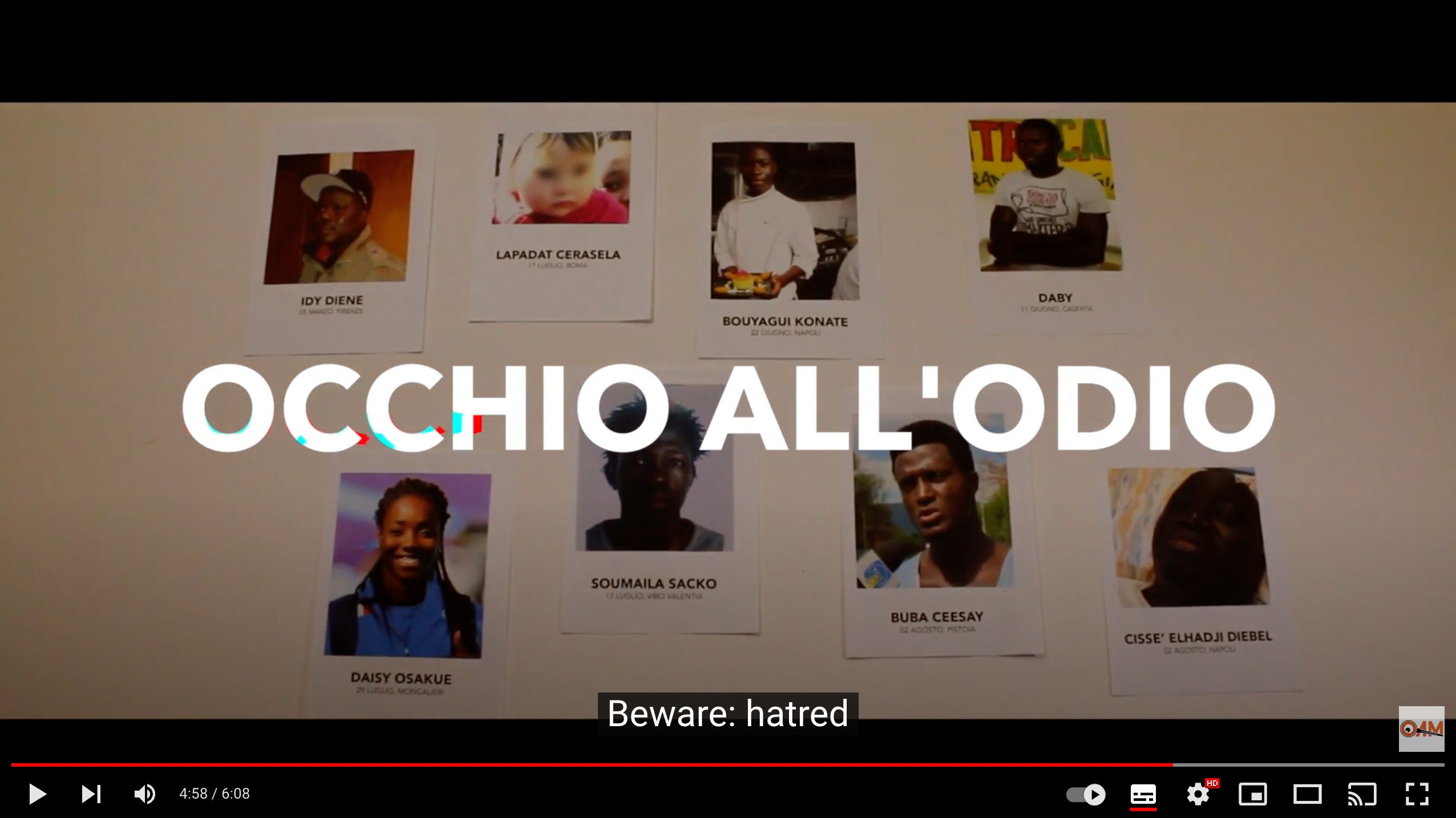 occhio all'odio